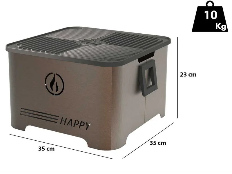 Linea VZ Happy Corten - Barbecue à pellets portable